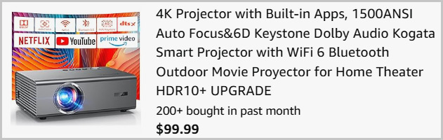4K Projector at Checkout