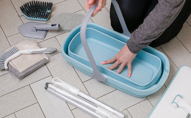 A Person Using Don Asletts Ultimate Cleaning Combo Kit