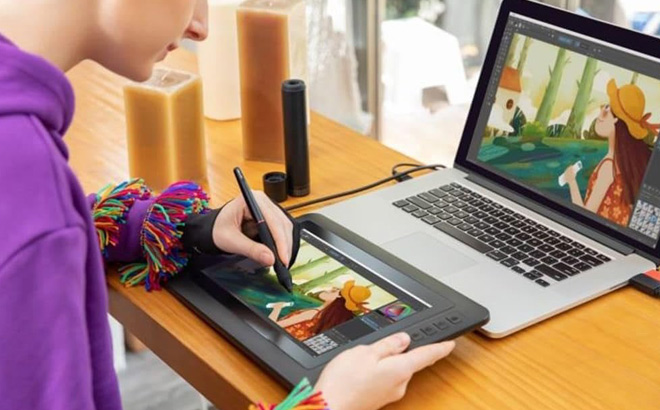 A Person Using an XPPen Tablet