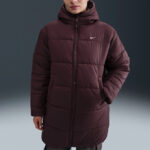 A Person wearing Nike Womens Therma FIT Loose Hooded Parka