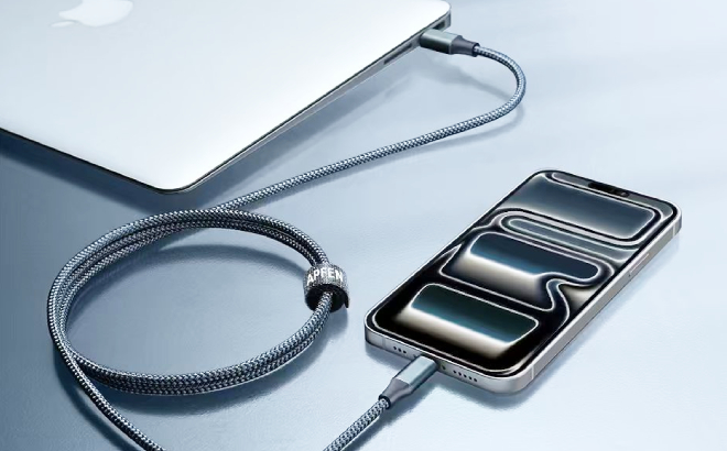 A Phone Charging using Apfen USB C to USB C Cable