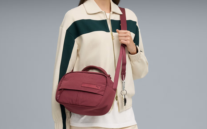 A Woman Wearing Puma Beyond Labels Crossbody Bag