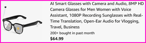 AI Smart Glasses Checkout Screen AI Smart Glasses Checkout Screen
