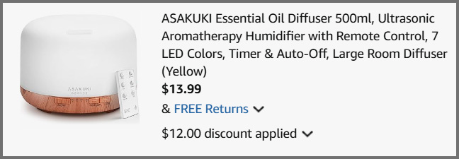 ASAKUKI Essential Oil Diffuser Summary ASAKUKI Essential Oil Diffuser Summary