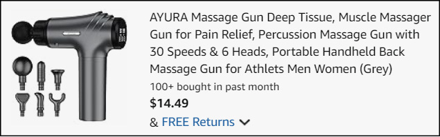 AYURA Deep Tissue Massage Gun checkout AYURA Deep Tissue Massage Gun checkout