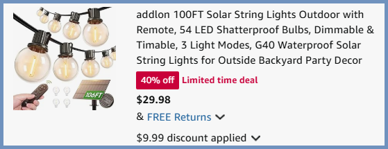Addlon 100 Foot Outdoor Solar String Lights with Remote Checkout Page Addlon 100 Foot Outdoor Solar String Lights with Remote Checkout Page