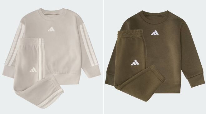 Adidas Boys Winterized 2 Piece Long Sleeve Fleece Pullover Jogger Set and Essentials 2 Piece Long Sleeve Fleece Pullover Jogger Set Adidas Boys Winterized 2 Piece Long Sleeve Fleece Pullover Jogger Set and Essentials 2 Piece Long Sleeve Fleece Pullover Jogger Set