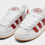 Adidas Campus Womens Shoes in White Preloved Ruby Color