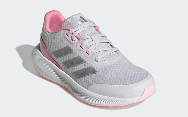 Adidas Kids Falcon 3 Sport Lace Shoe in Bliss Pink Color