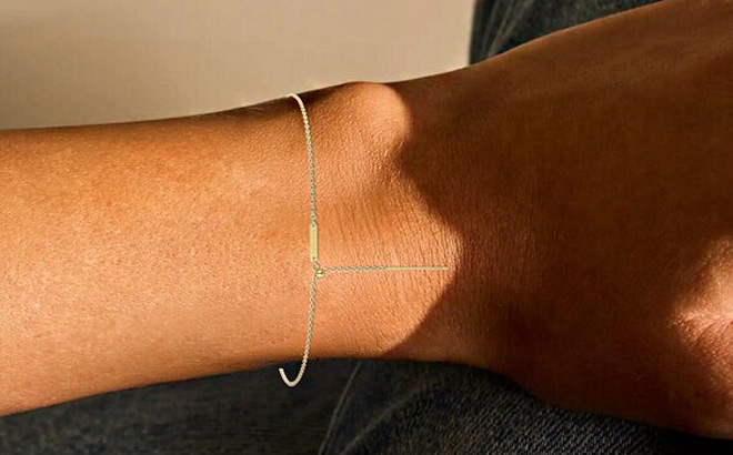 Adjustable Cable Chain Charm Bracelet Adjustable Cable Chain Charm Bracelet