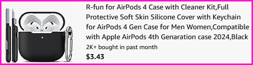 AirPods 4 Case Checkout Screen