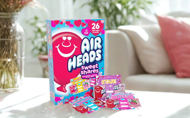 Airheads Valentines Day Mini Bars with Cards