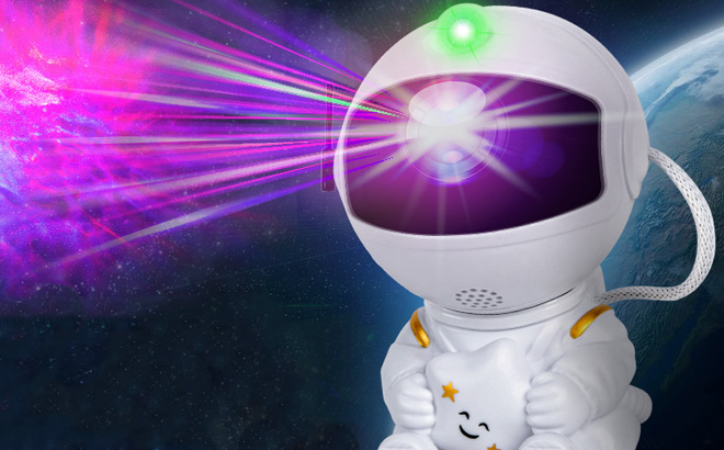 Astronaut Galaxy Night Light Space Buddy Projector