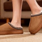 BERANMEY Cozy Platform Fuzzy Slippers for Women and Men Short Ankle Slippers