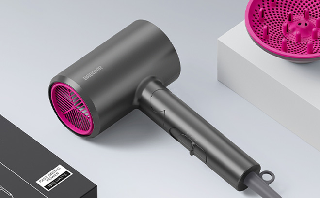 Babonir Hair Dryer with Diffuser on the Table