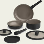 Bella 8 Piece Removable Handle Cookware Set