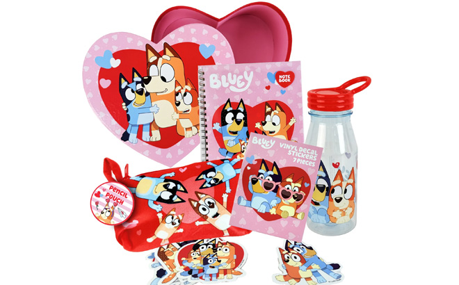 Bluey Heart Box Valentines Gift Set