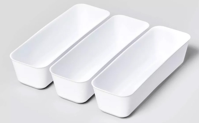 Brightroom 3 Pack Long Storage Trays