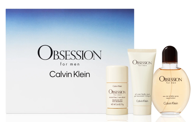 Calvin Klein Obsession Mens 3 Piece Gift Set