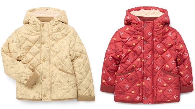 Character Toddler Boy Quilted Jackets