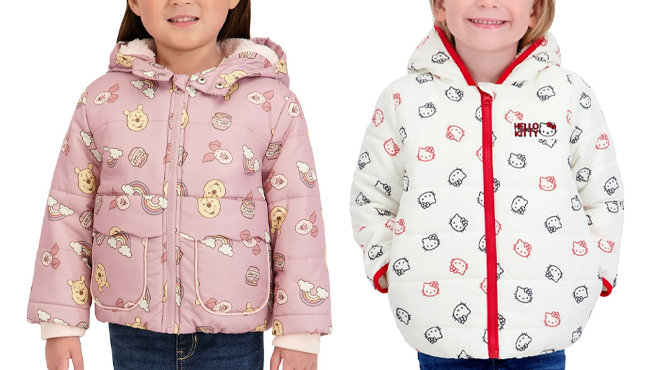 Character Toddler Girls Puffer Jacket Character Toddler Girls Puffer Jacket