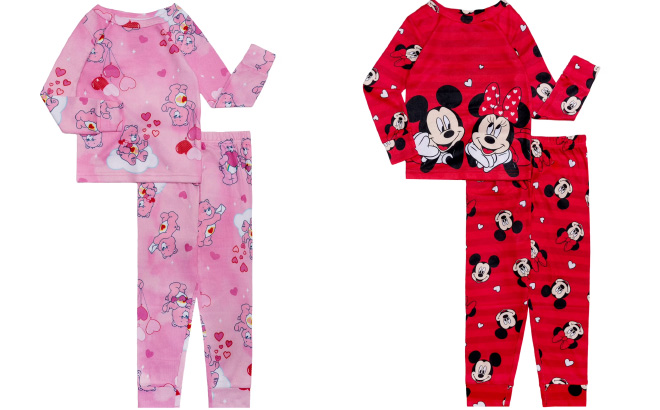 Character Valentines Day Toddler Pajama Set