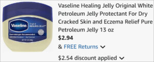Checkout page of Vaseline Healing Jelly Checkout page of Vaseline Healing Jelly
