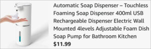 Checkout page of YNESOER Automatic Soap Dispenser Checkout page of YNESOER Automatic Soap Dispenser