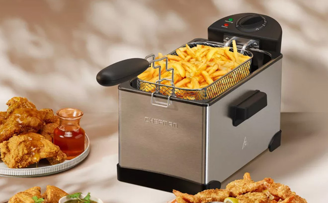 Chefman 3 2 Quart Stainless Steel Deep Fryer
