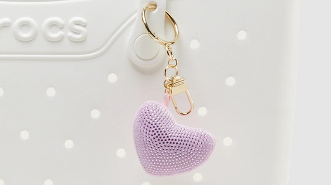 Crocs Plush Gem Heart Bag Charm Ppl