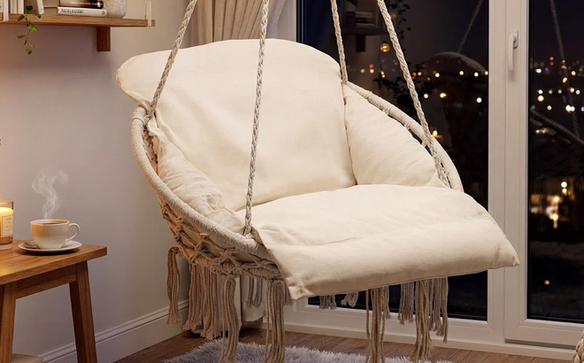 Dakota Fields Macrame Single Hammock Hanging Chair