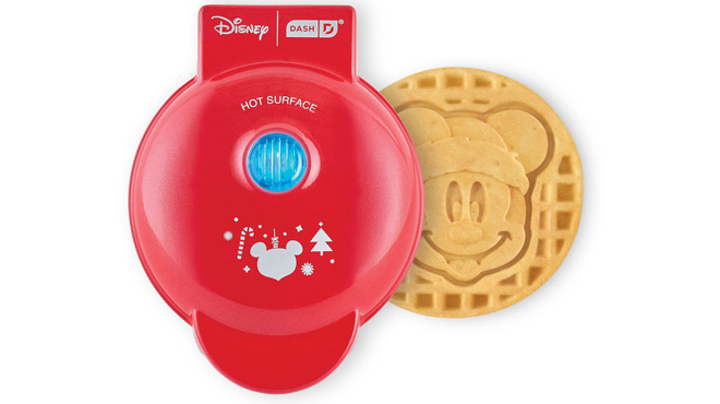 Disney Dash Mickey Mouse Santa Mini Waffle Maker