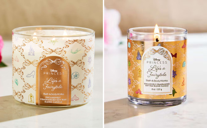 Disney Princess x BBW Lifes a Fairytale 3 Wick Candls