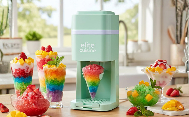 Elite Cuisine Shaved Ice Snow Cone Maker Elite Cuisine Shaved Ice Snow Cone Maker