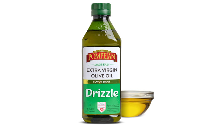 Extra Virgin Olive Oil on White Background