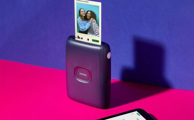 FUJIFILM Instax Mini Link 2 Smartphone Printer in the Space Blue Color FUJIFILM Instax Mini Link 2 Smartphone Printer in the Space Blue Color