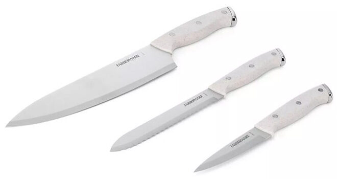 Farberware Triple Rivet 3 Piece Chef Knife Set Farberware Triple Rivet 3 Piece Chef Knife Set