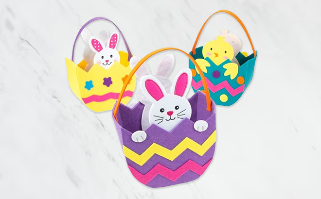 Felt Easter Baskets 3 Pack