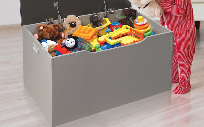 Flat Bench Top Toy and Storage Box