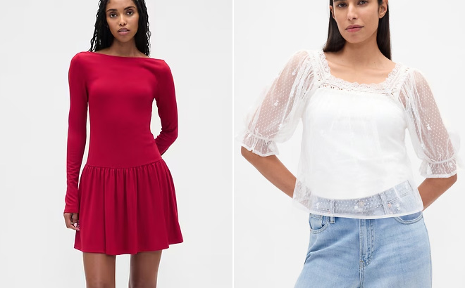 GAP Drop Waist Mini Dress