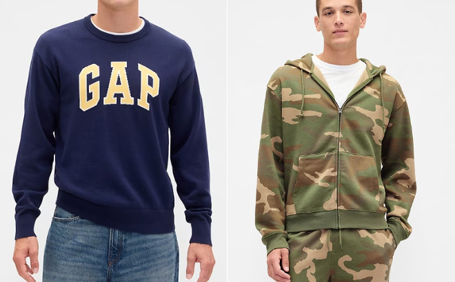 GAP Factory Relaxed Gap Logo Intarsia Sweate