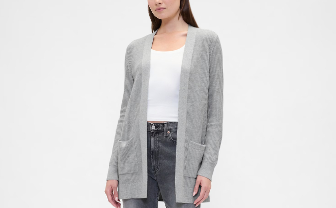 GAP Factory Relaxed Shaker Stitch Cardigan