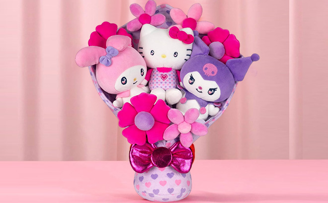 Hello Kitty 9 Plush Valentines Day Bouquet