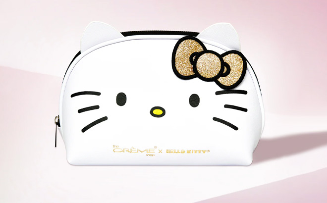 Hello Kitty Dome Bag Golden Icon on the Table