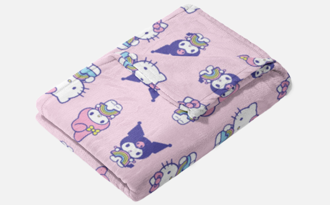 Hello Kitty Sharing Sweet Kids Throw