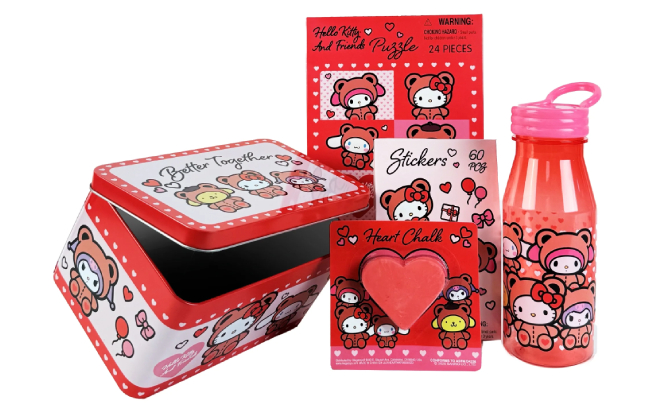 Hello Kitty and Friends Tin Valentines Gift Set Hello Kitty and Friends Tin Valentines Gift Set