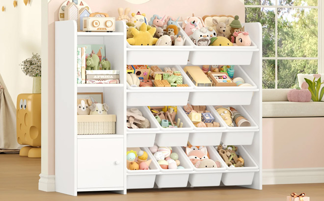 Hiphuta Kids Bookcase Toy Storage Organizer Hiphuta Kids Bookcase Toy Storage Organizer
