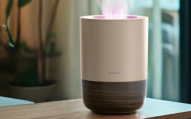 HoMedics Fireside Top Fill Ultrasonic Humidifier