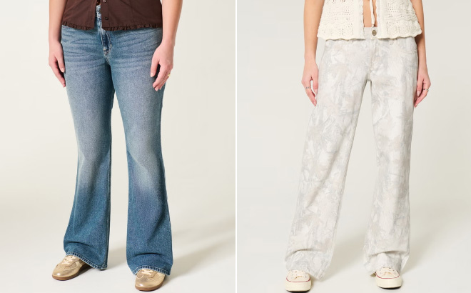 Hollister High Rise Dark Wash Bootcut Jeans
