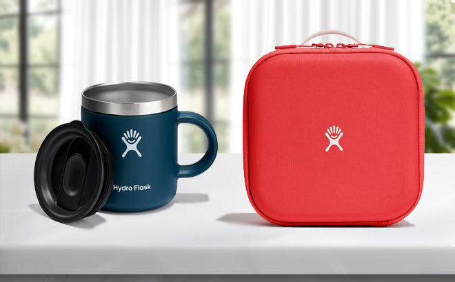 Hydro Flask Mug and Lunch Box